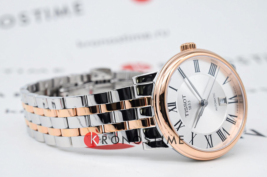 Часы Tissot Carson Premium Automatic Lady T122.207.22.033.00 — сталь металл, Швейцария
