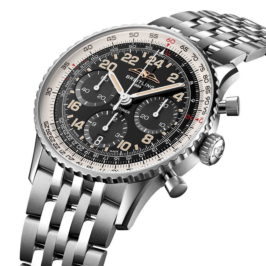 Часы Breitling Navitimer B02 Chronograph 41 Cosmonaute PB02301A1B1A1 — артикул PB02301A1B1A1