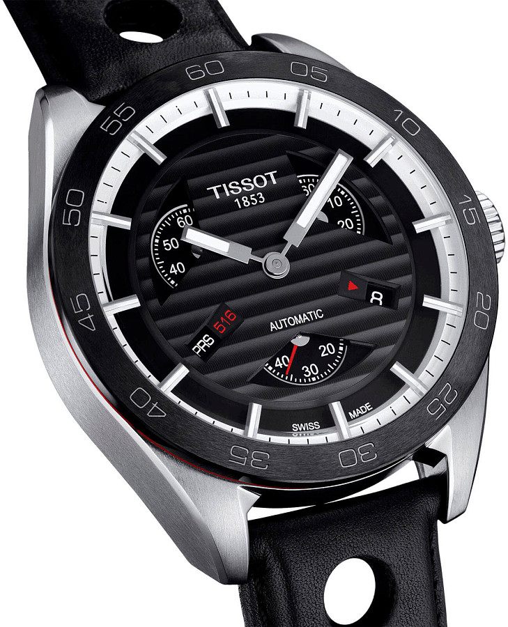 Часы Tissot PRS 516 Automatic Small Second T100.428.16.051.00 — сталь, Швейцария