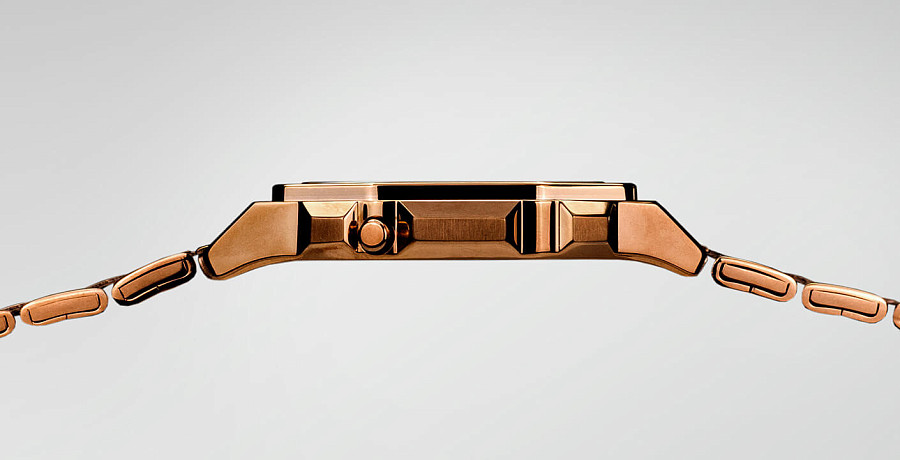 Часы Casio Collection A1000RG-5EF — мужские, сталь с ip покрытием