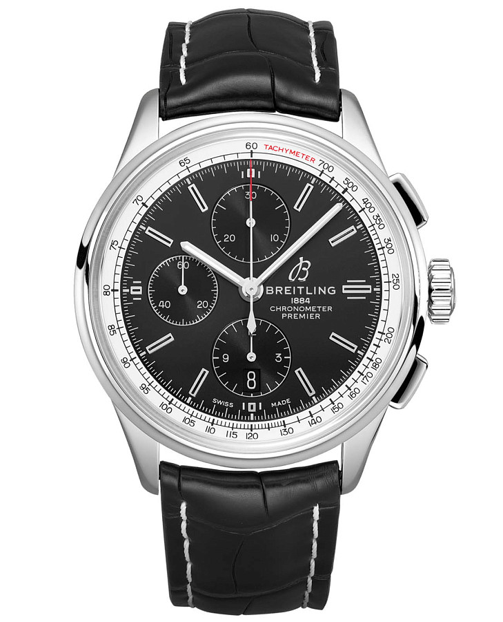 Часы Breitling Premier Chronograph 42 A13315351B1P1 — мужские, черный