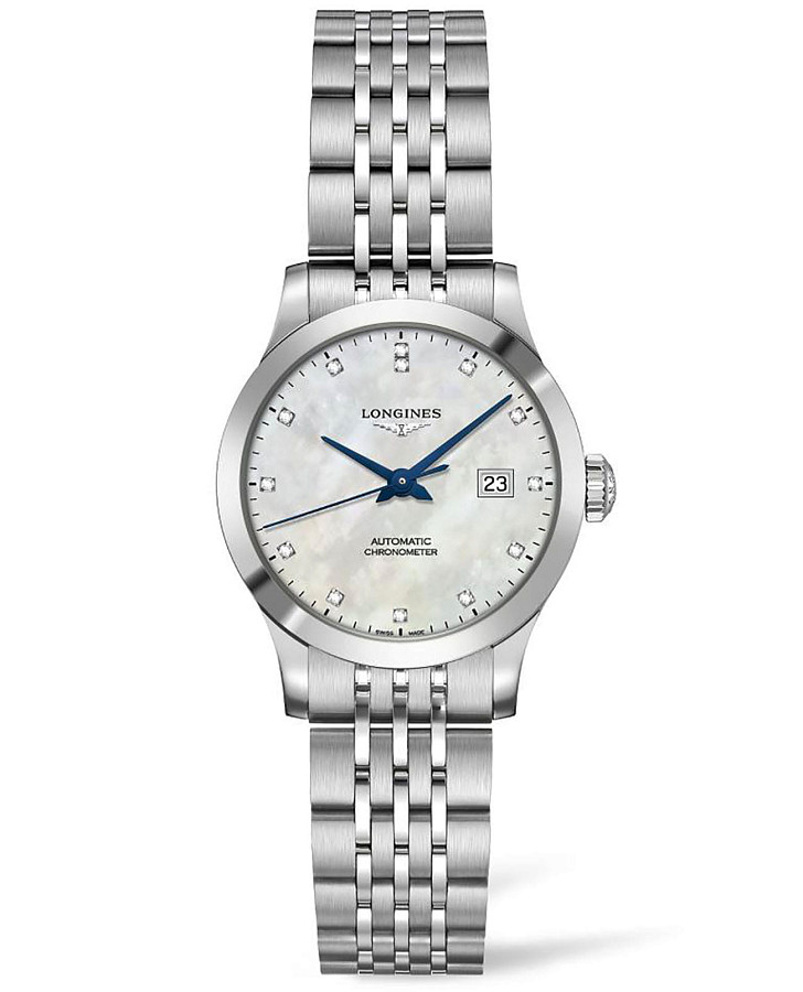 Часы Longines Record Collection L2.321.4.87.6 — женские, перламутровый