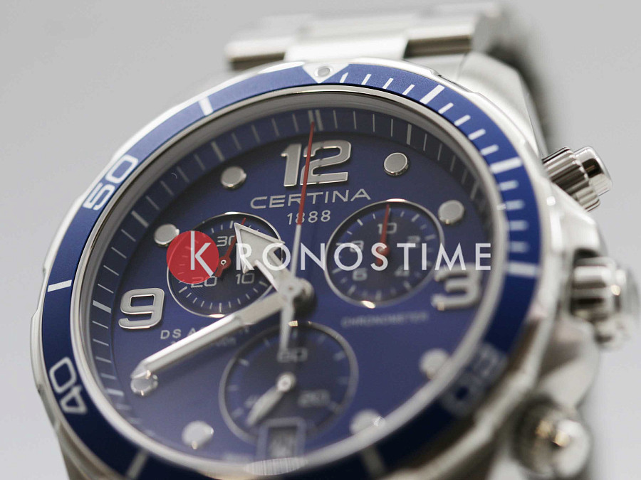 Часы Certina DS Action Chrono COSC C032.434.11.047.00 — кварцевые, сталь металл алюминий