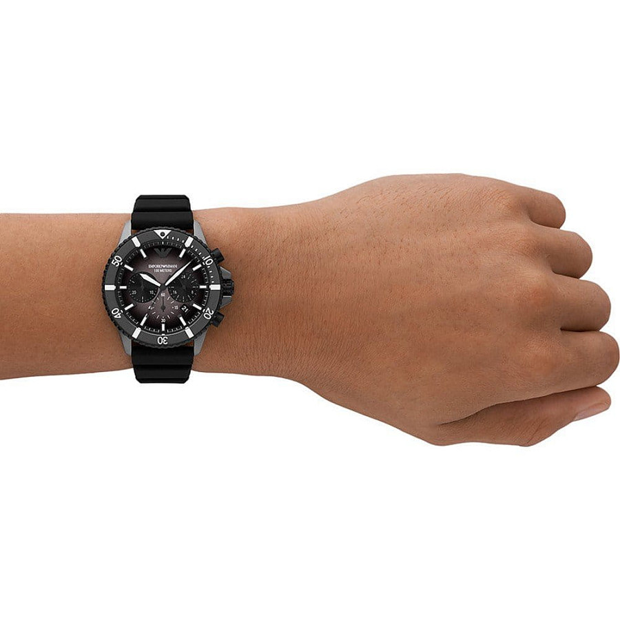Часы Emporio Armani Diver AR11515 — мужские, силикон