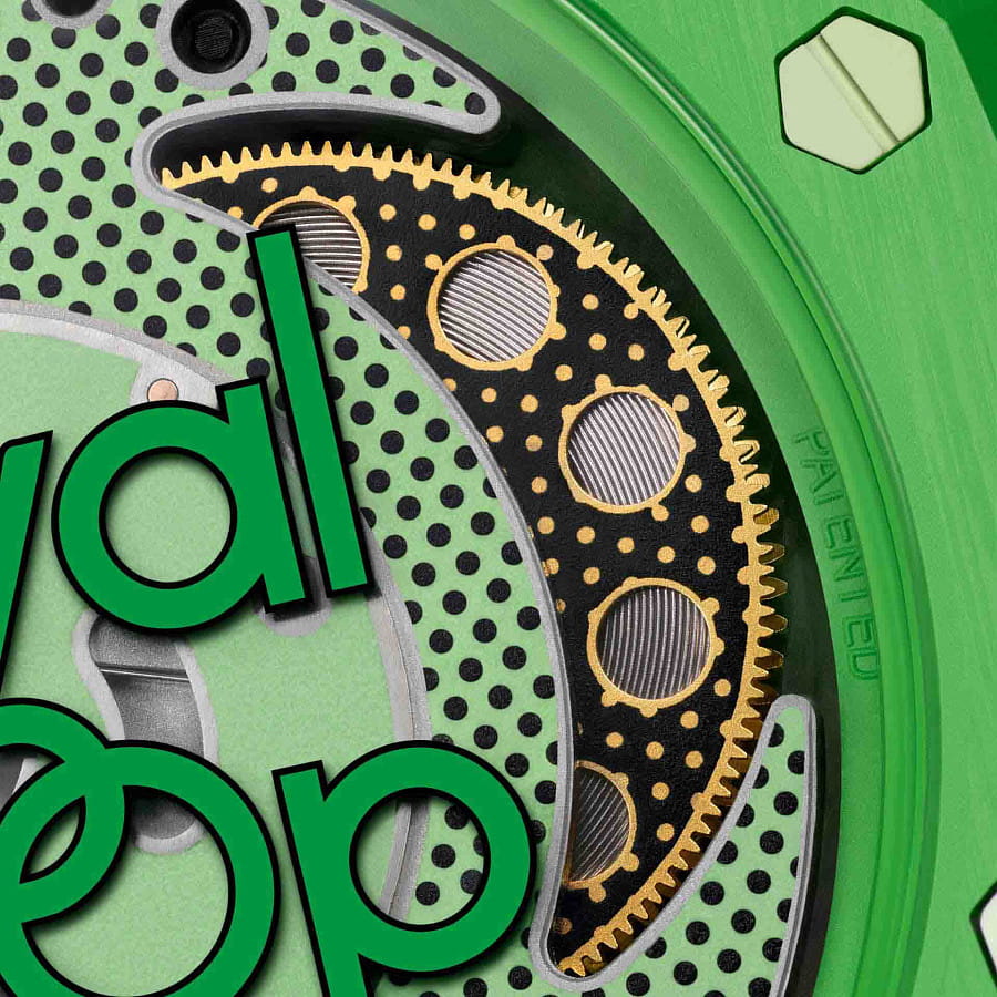 Часы Audemars Piguet x Swatch Royal Pop Green Eight SSX03G100N — артикул SSX03G100N