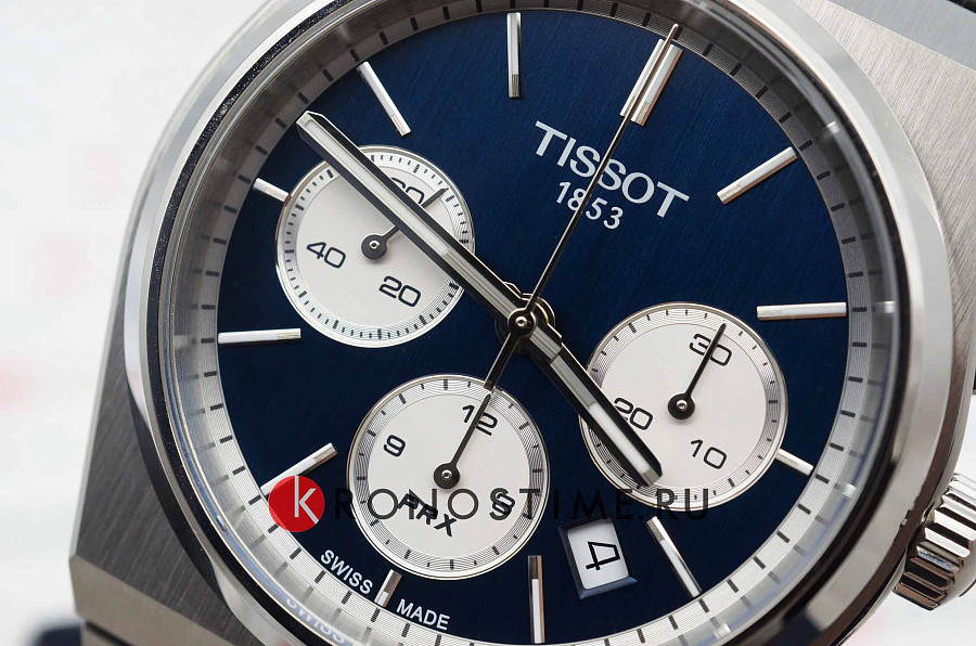 Часы Tissot PRX Automatic Chronograph T137.427.11.041.00 — механические, Швейцария, мужские