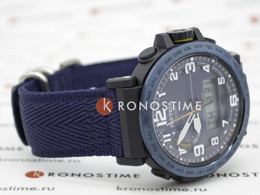 Часы Casio Pro Trek PRG-601YB-2DR (PRG-601YB-2) — пластик сталь металл, тканевый