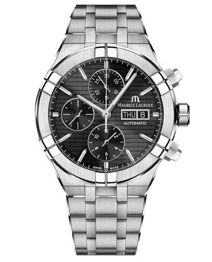 Часы Maurice Lacroix Aikon Automatic AI6038-SS002-330-1 — мужские, черный
