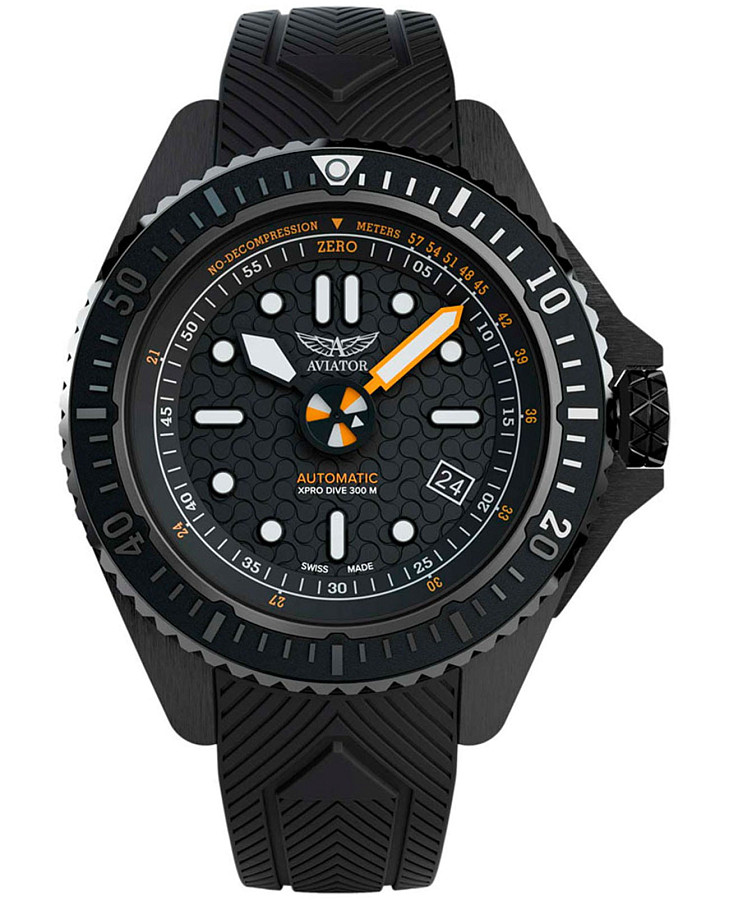 Часы Aviator Xpro Dive 200 V.1.43.5.384.6 — мужские, черный