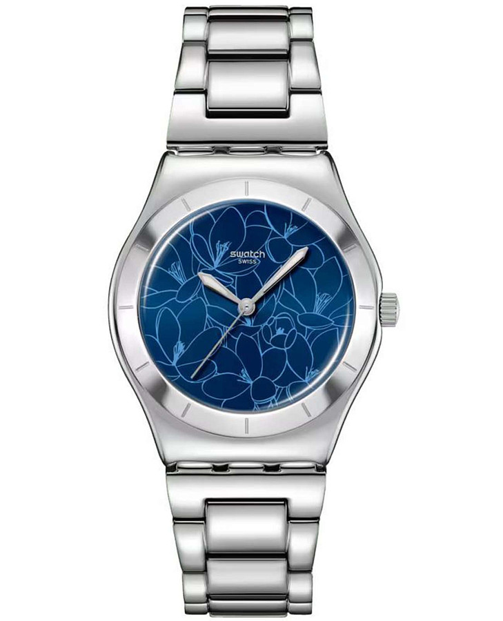Часы Swatch Gent Petal Frenzy YLS235G — женские, синий