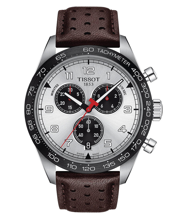 Часы Tissot PRS 516 Chronograph T131.617.16.032.00 — мужские, серебристый