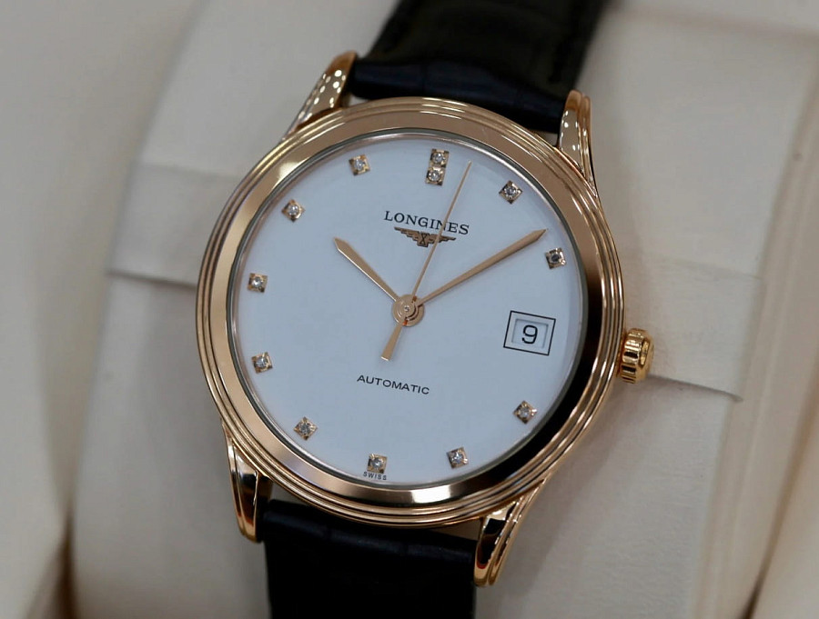 Часы Longines Flagship L4.774.8.27.2 — механические, Швейцария, мужские