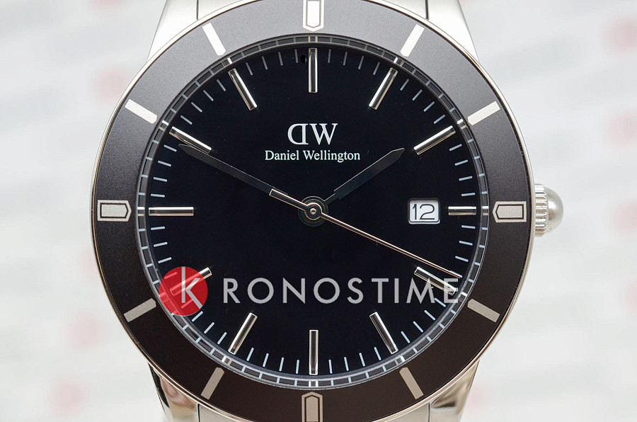 Часы Daniel Wellington Iconic Paradigma Link Black Enamel DW00100822 — металл сталь, Швеция
