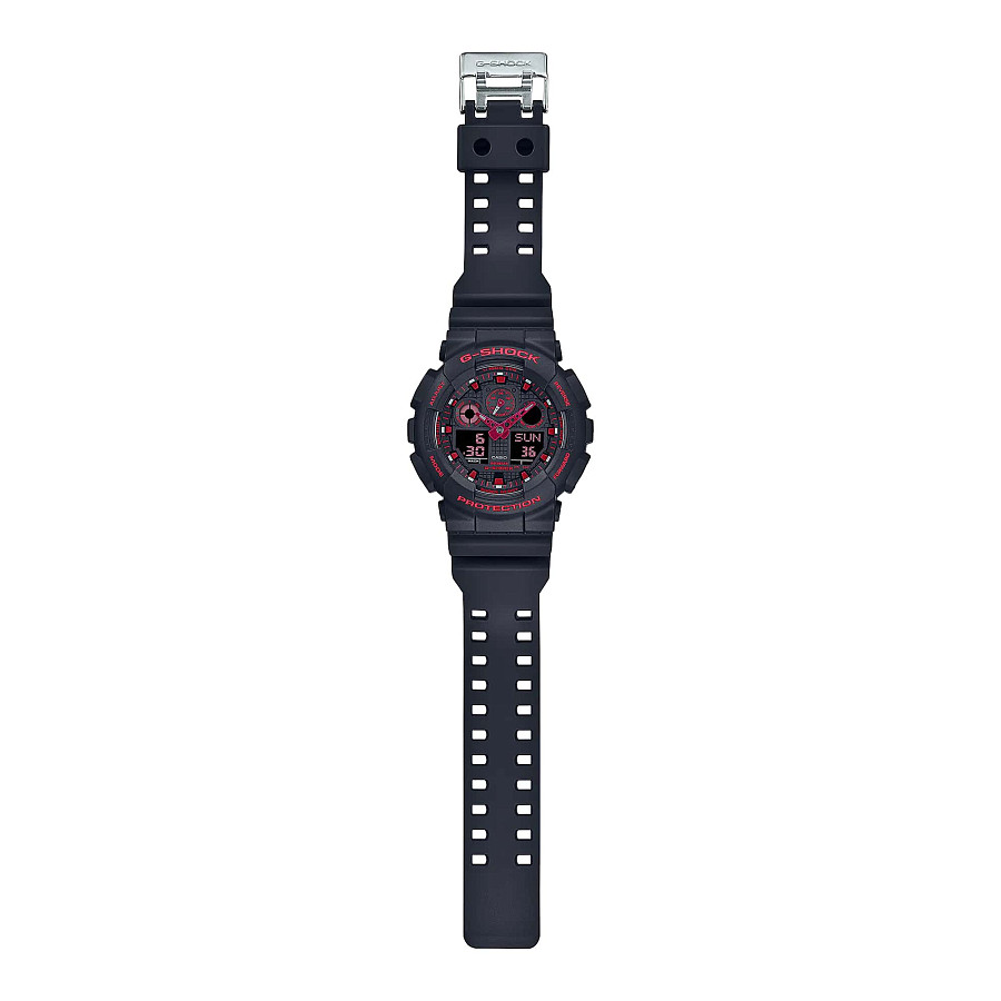 Часы Casio G-Shock GA-100BNR-1A — электронные, Япония, мужские