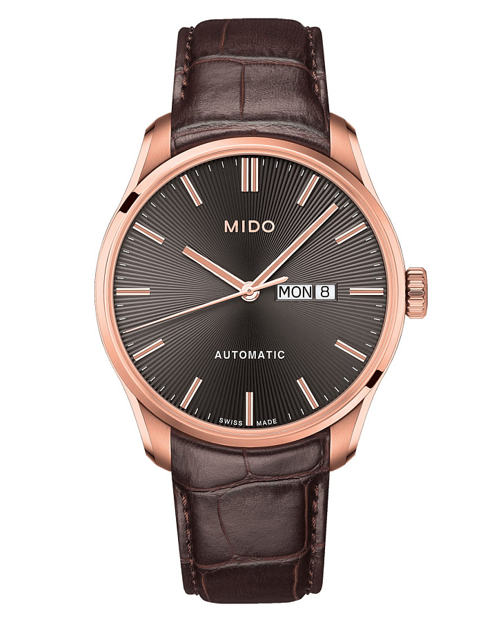 Часы Mido Belluna Sunray M024.630.36.061.00 — мужские, антрацитовый