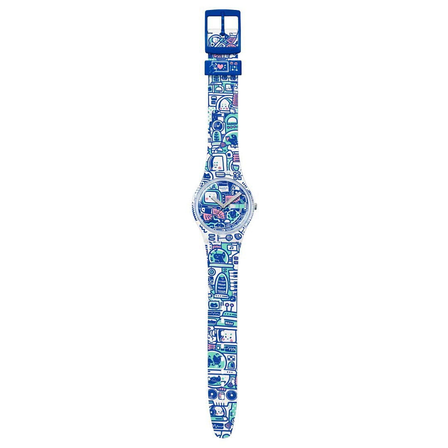 Часы Swatch Gent Biosourced Standart SO28Z702 — пластик, Швейцария