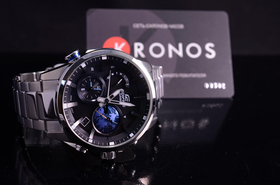 Часы Casio Edifice EQB-600D-1A2 — автокварц (кинетик), металл