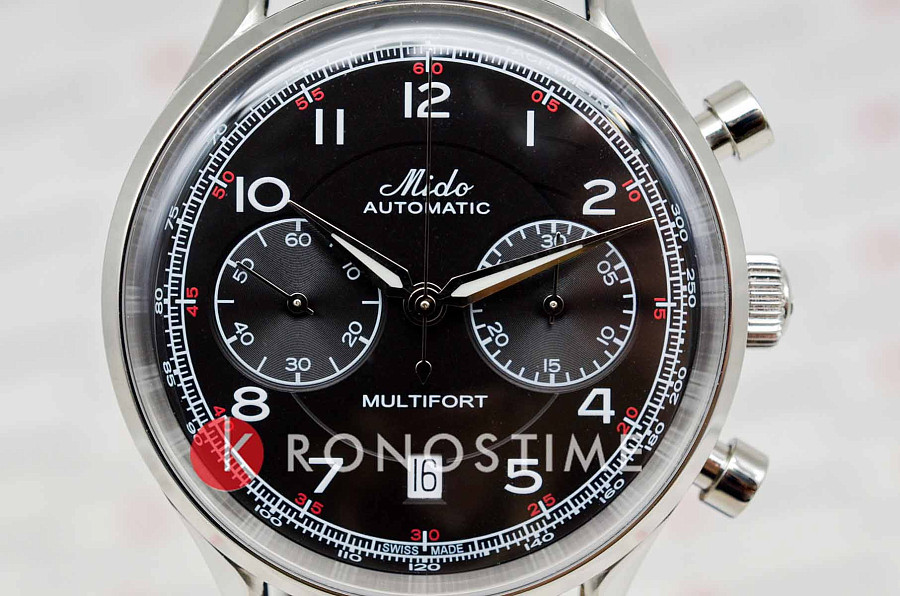 Часы Mido Multifort Patrimony Chronograph M040.427.16.052.00 — металл сталь, Швейцария
