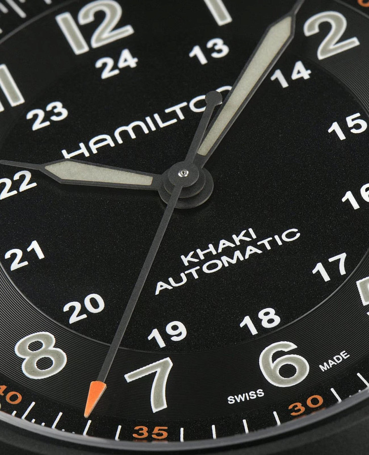 Часы Hamilton Khaki Field Titanium Auto H70665130 — механические, Швейцария, мужские