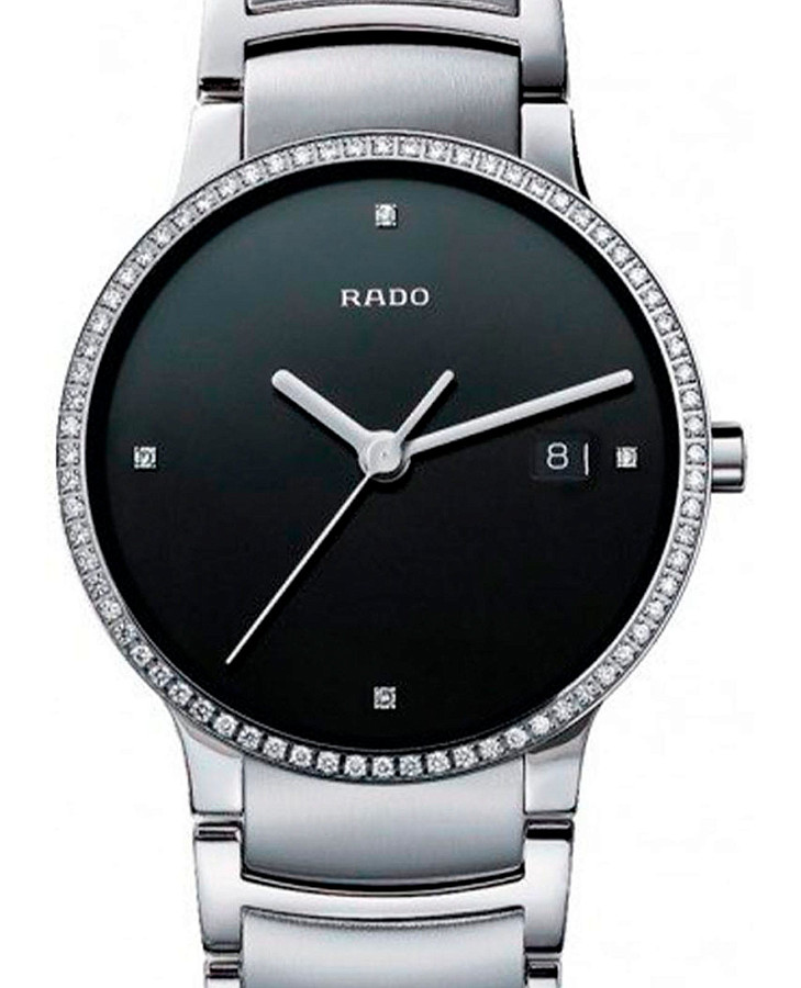 Часы Rado Centrix Diamonds R30630713 — кварцевые, сталь металл