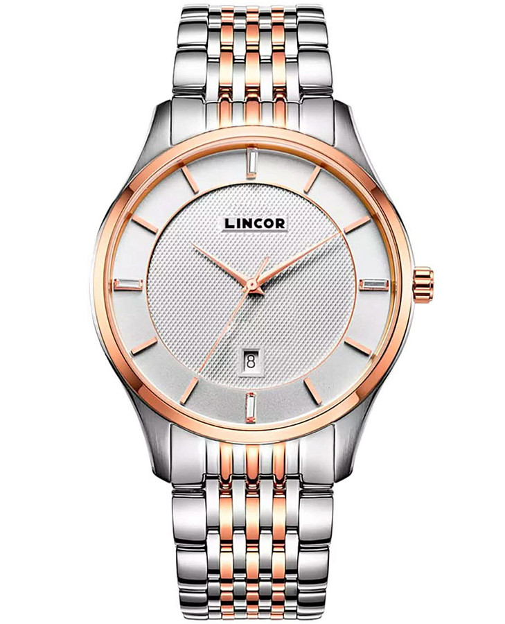 Часы Lincor UNI 1178S5B2 — мужские, серебристый