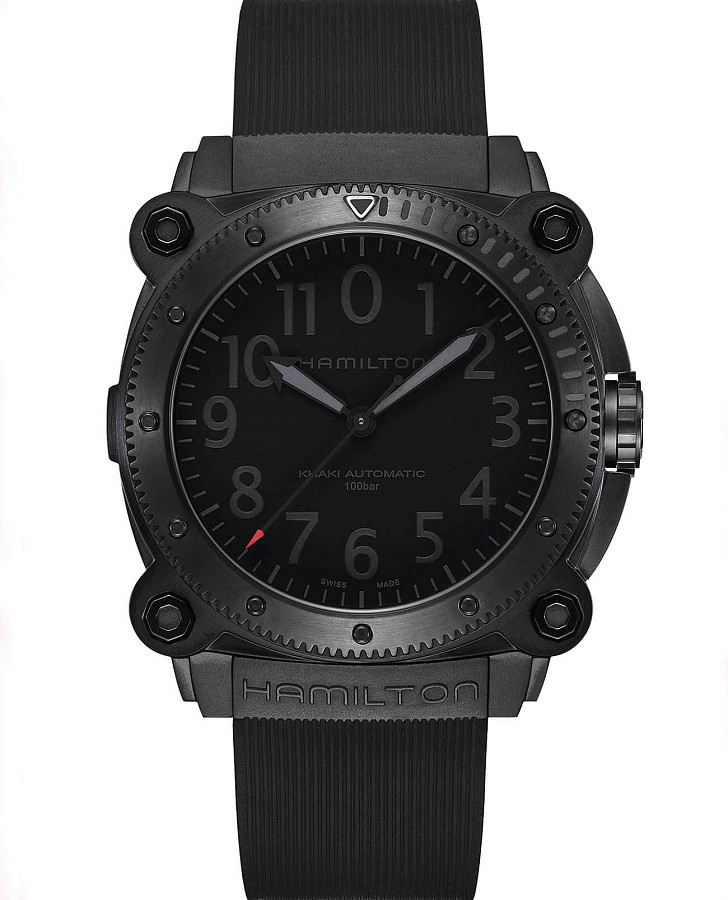 Часы Hamilton Khaki Navy BeLOWZERO Auto Limited Edition H78505332 — мужские, черный
