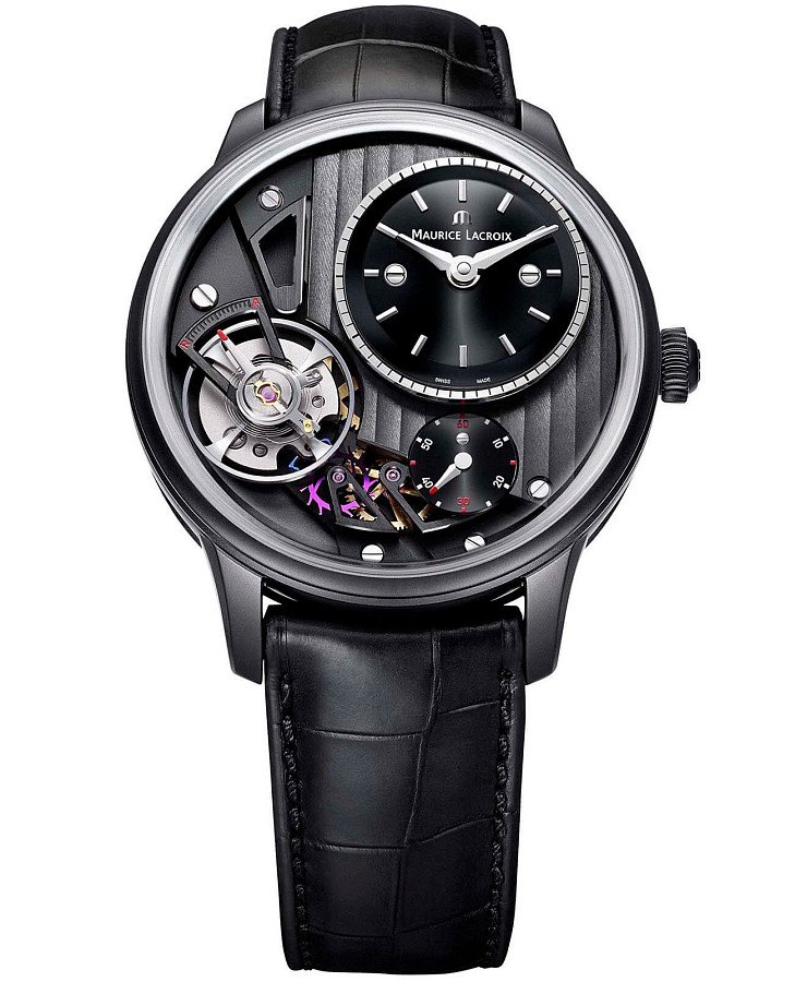 Часы Maurice Lacroix Masterpiece Gravity MP6118-PVB01-330-1 — мужские, черный