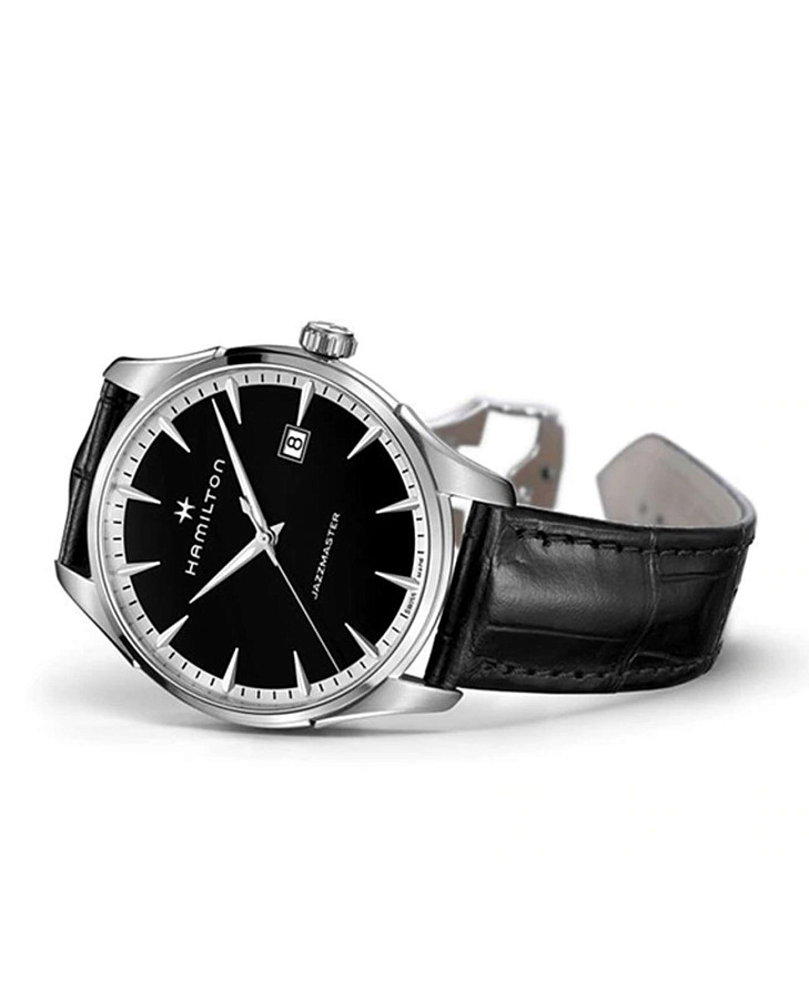 Часы Hamilton Jazzmaster Gent Quartz H32451731 — черный, сталь