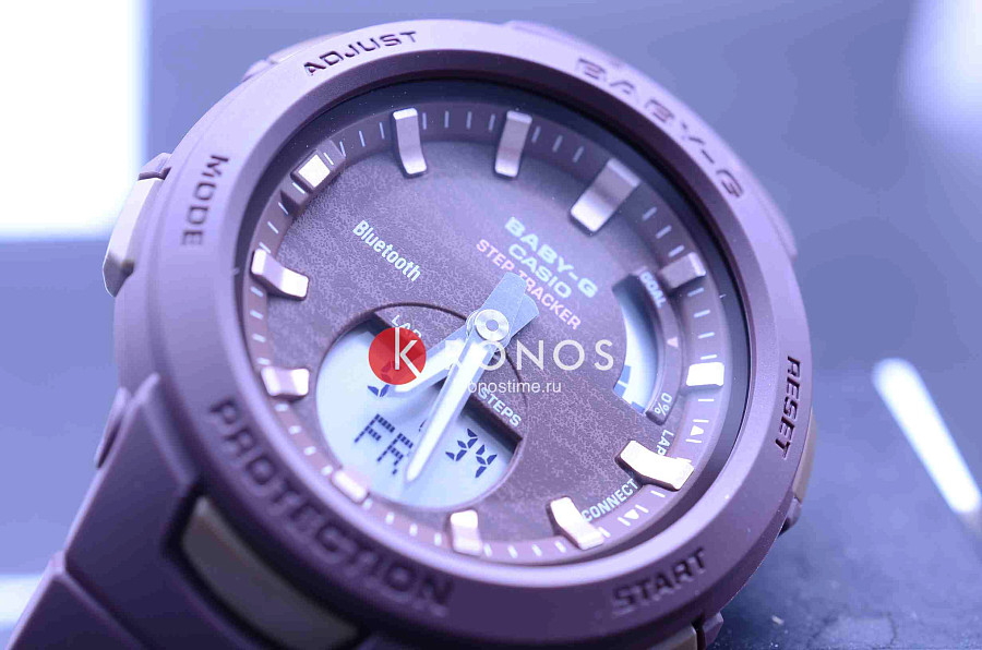 Часы Casio Baby-G BSA-B100AC-5A — кварцевые, пластик