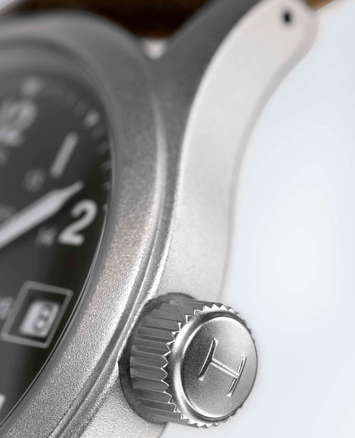Часы Hamilton Khaki Field Mechanical H69439933 — мужские, тканевый