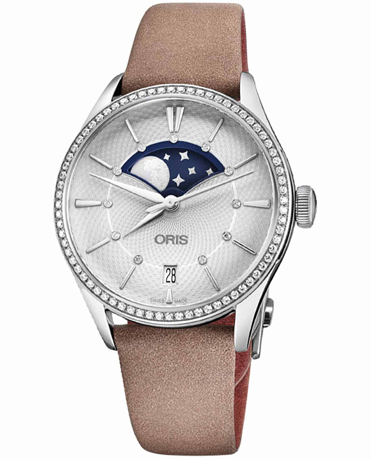 Часы Oris Artelier 01 763 7723 4951-07 5 18 33FC — женские, серебристый