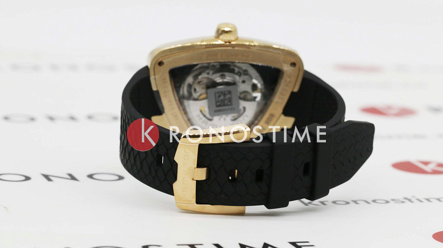 Часы Hamilton Ventura Elvis80 Skeleton Auto H24525332 — мужские, черный