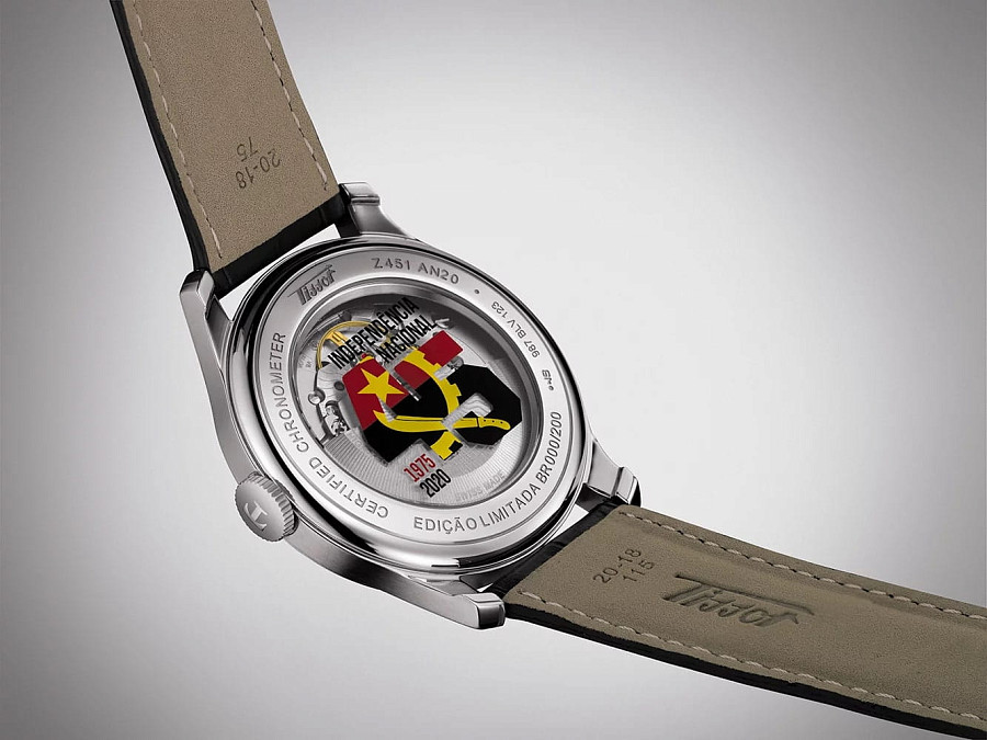 Часы Tissot Heritage Angola 45 Year's Independance Limited Edition T66.1.723.34 — кожаный, мужские