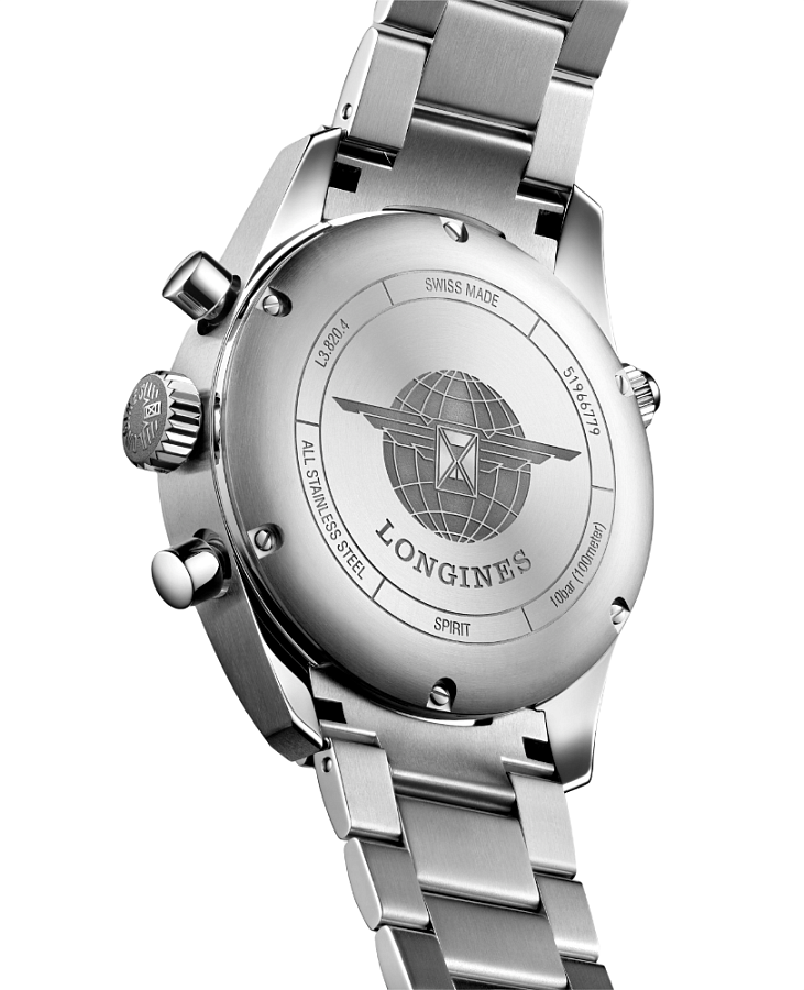Часы Longines Spirit L3.820.4.73.6 — механические, сталь