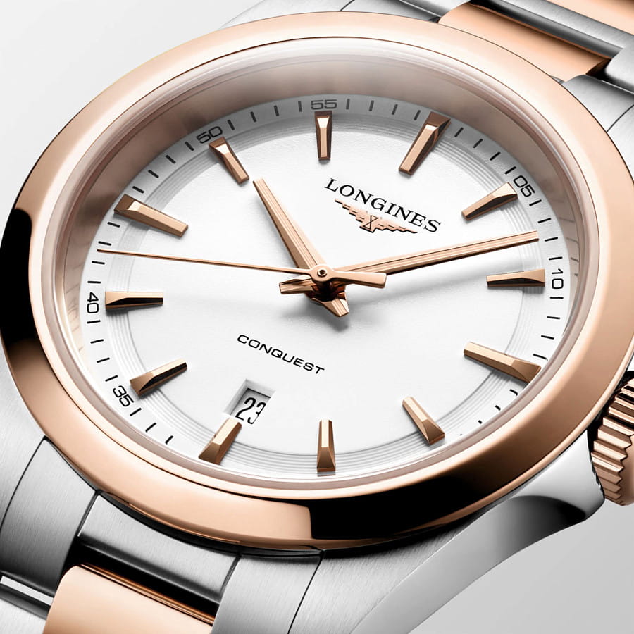 Часы Longines Conquest 30 mm L3.350.3.18.7 — нержавеющая сталь с pvd-покрытием, женские