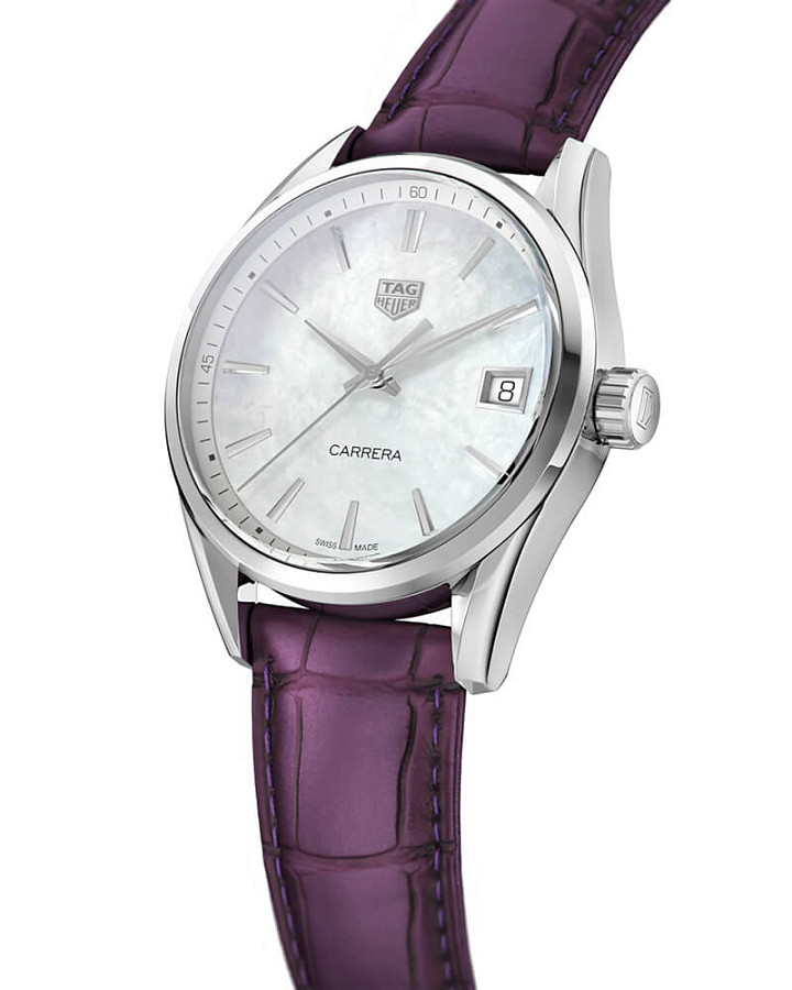 Часы TAG Heuer Carrera Lady WBK1311.FC8261 — женские, фиолетовый