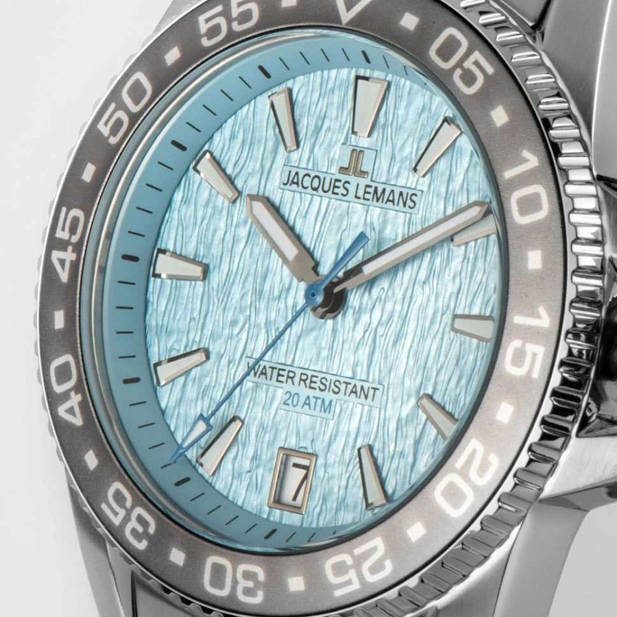 Часы Jacques Lemans Liverpool Diver 1-2205M — нержавеющая сталь, мужские