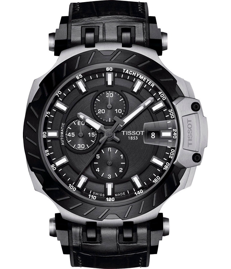 Часы Tissot T-Race Automatic Chronograph T115.427.27.061.00 — мужские, черный