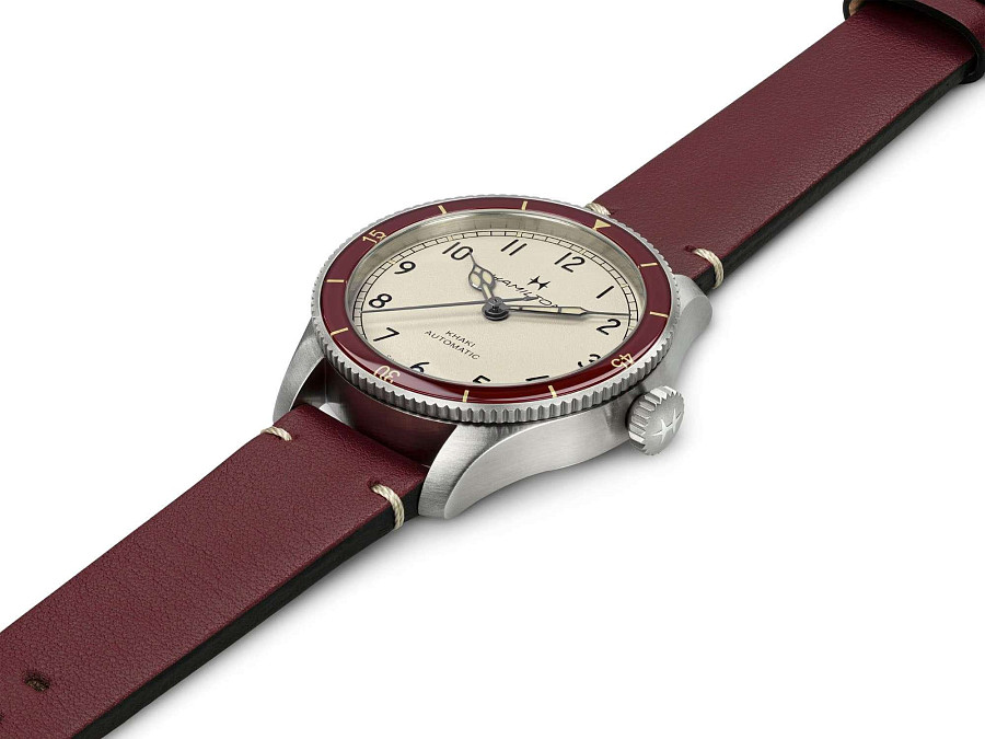 Часы Hamilton Khaki Aviation Pilot Pioneer Auto 38mm H76265810 — мужские, розовый