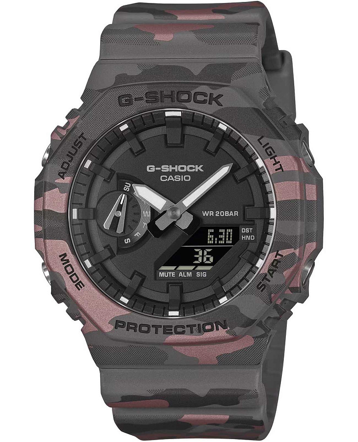 Часы Casio G-Shock GA-2100CM-8A — мужские, черный