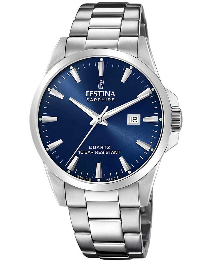 Часы Festina Swiss Made F20024/3 — мужские, синий