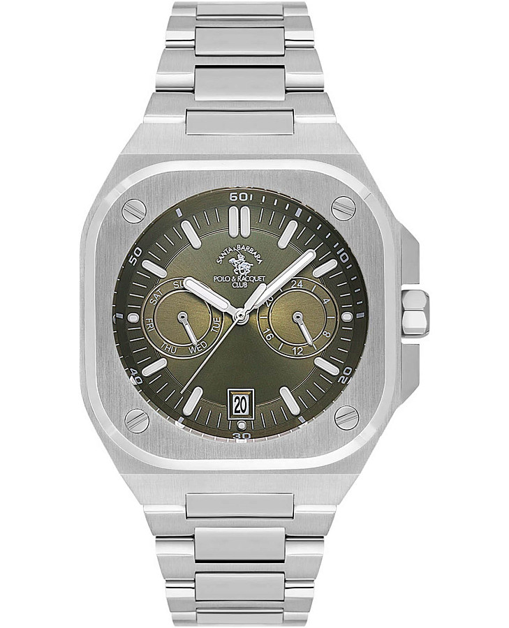 Часы Santa Barbara Polo & Racquet Club Luxury SB.1.10576-3 — мужские, зеленый