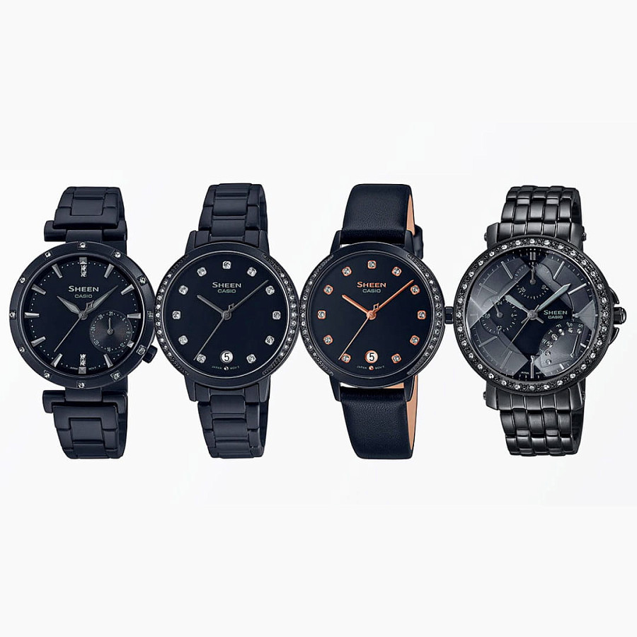 Часы Casio Sheen SHE-4543BD-1AUER — сталь металл, Япония
