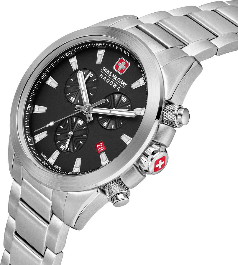 Часы Swiss Military Hanowa Chiroptera SMWGI0001901 — кварцевые, сталь металл