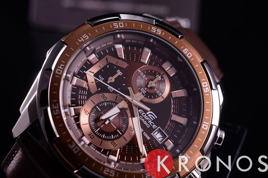 Часы Casio Edifice EFR-539L-5AVUDF (EFR-539L-5A) — металл сталь, Япония