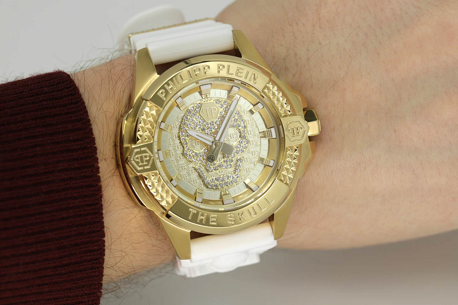 Часы Philipp Plein The Skull PWAAA1221 — кварцевые, сталь металл