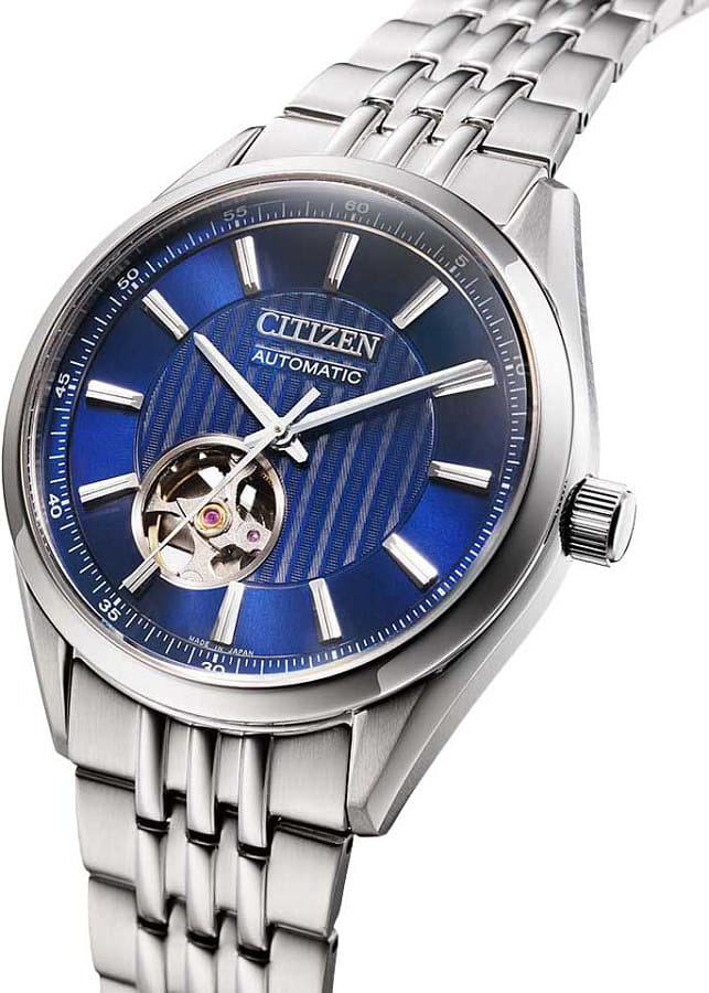 Часы Citizen Automatic NH9110-90L — синий, сталь металл