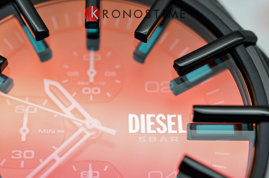 Часы Diesel Mega Chief DZ4658 — мужские, черный