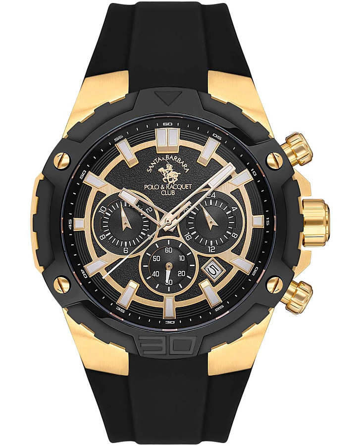 Часы Santa Barbara Polo & Racquet Club Prive SB.5.10002-5 — мужские, черный