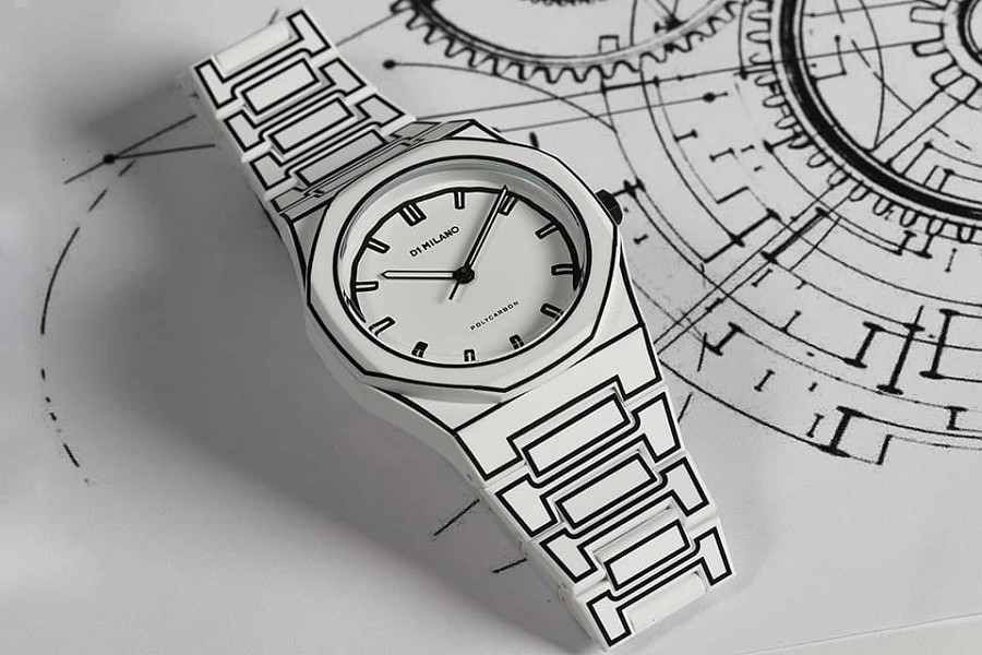 Часы D1 Milano Polycarbon PCBJ34 — пластик, Италия